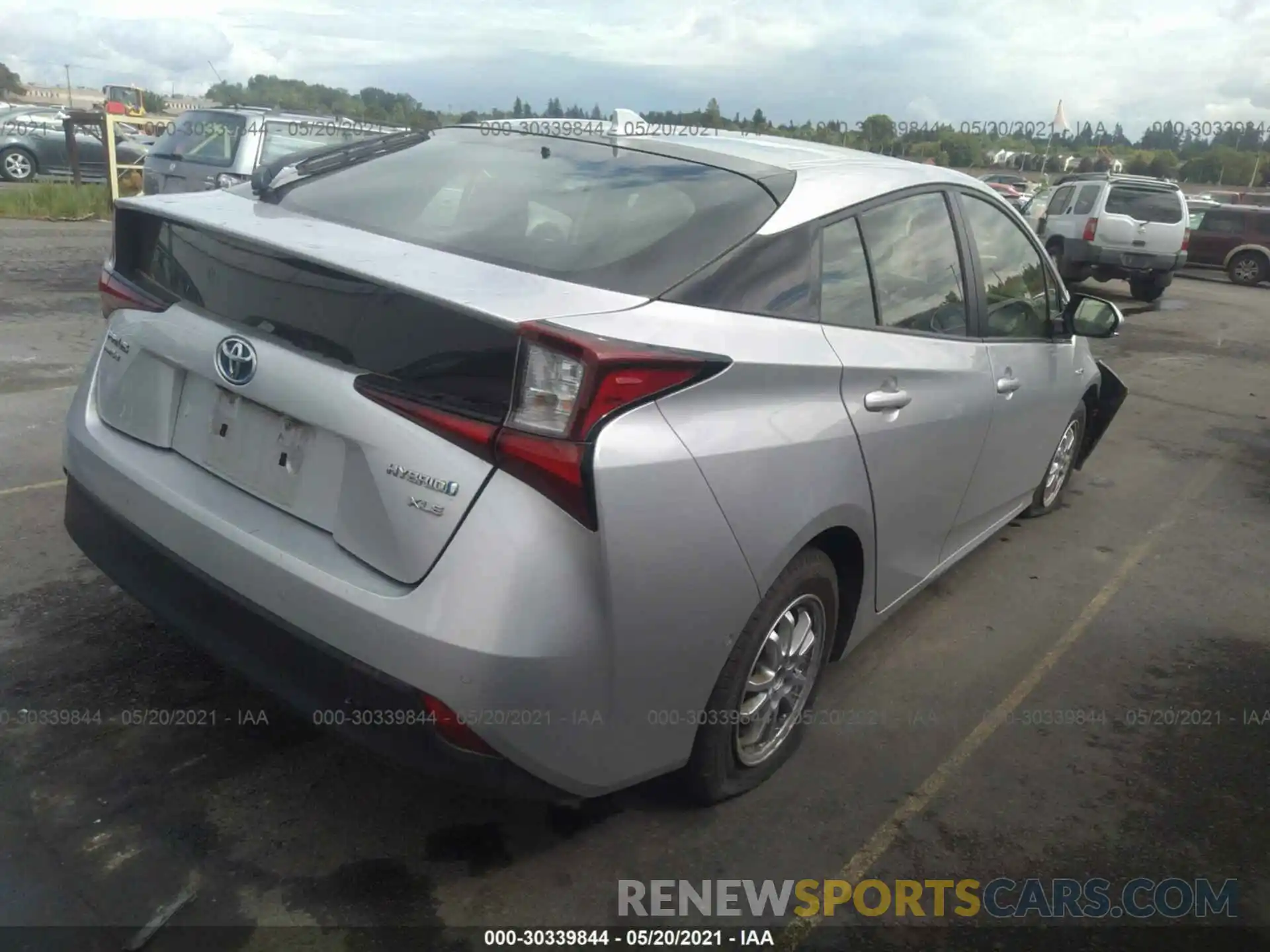 4 Photograph of a damaged car JTDL9RFUXK3010599 TOYOTA PRIUS 2019