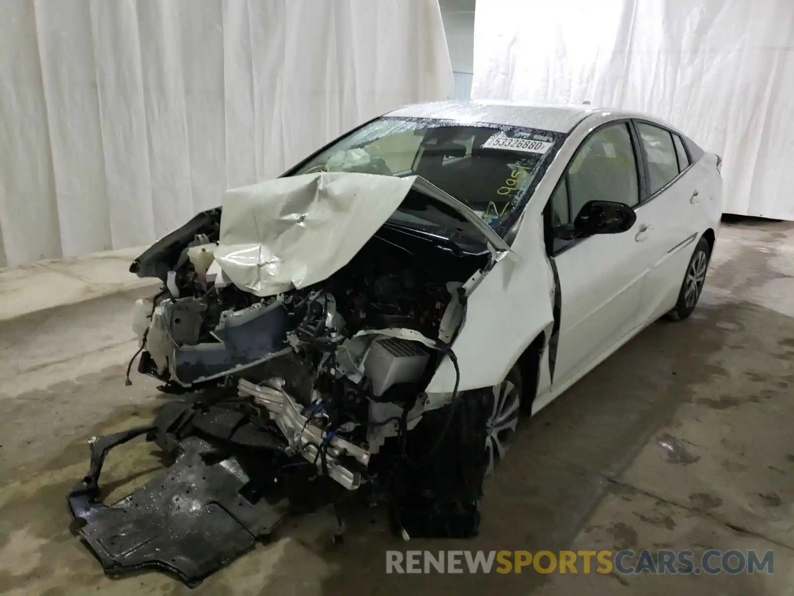 2 Photograph of a damaged car JTDL9RFUXK3011462 TOYOTA PRIUS 2019