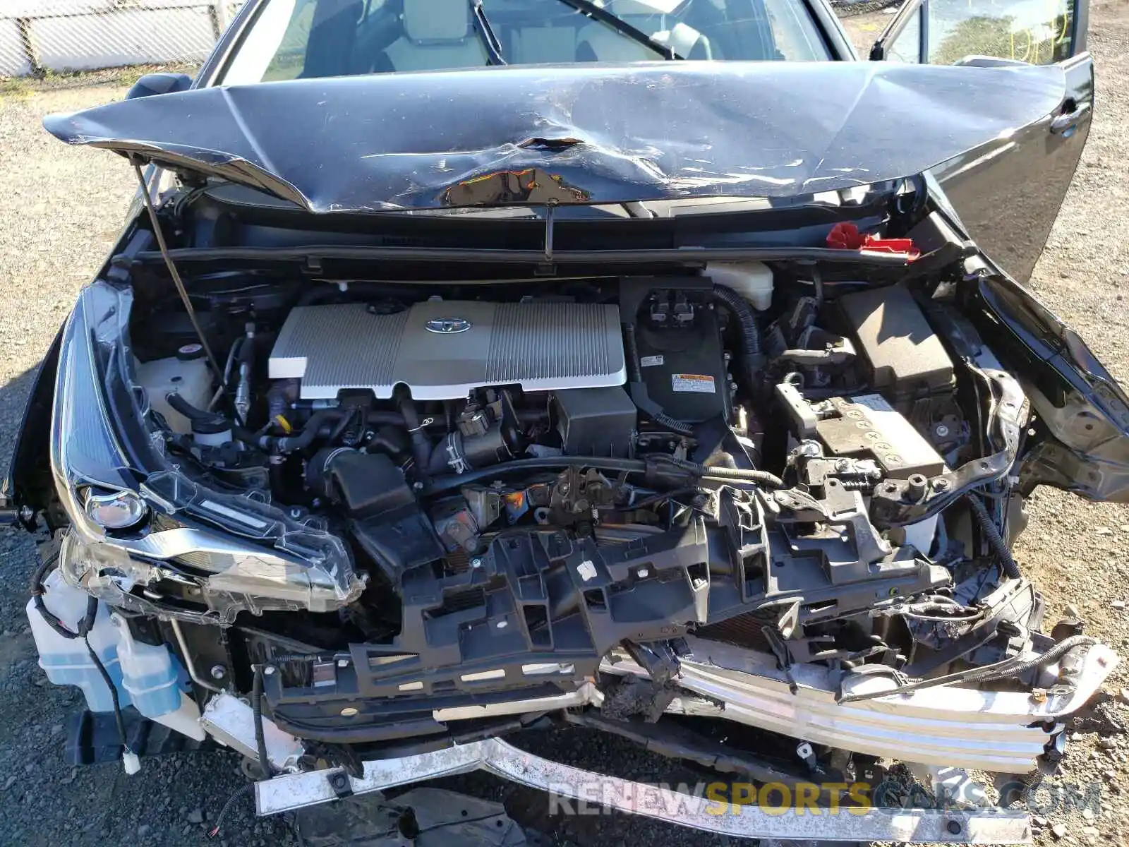 7 Фотография поврежденного автомобиля JTDL9RFUXK3011591 TOYOTA PRIUS 2019