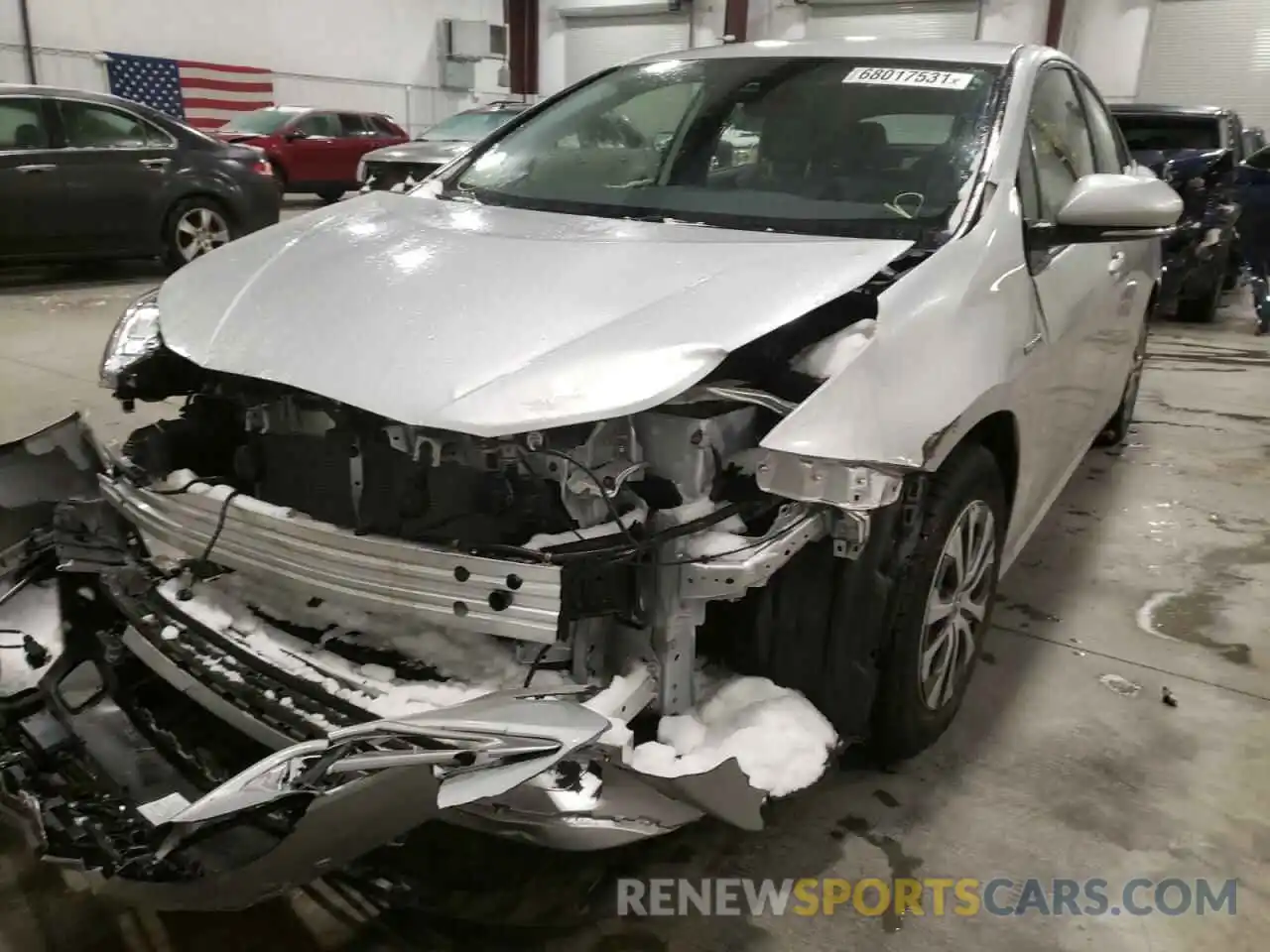 2 Photograph of a damaged car JTDL9RFUXK3011722 TOYOTA PRIUS 2019