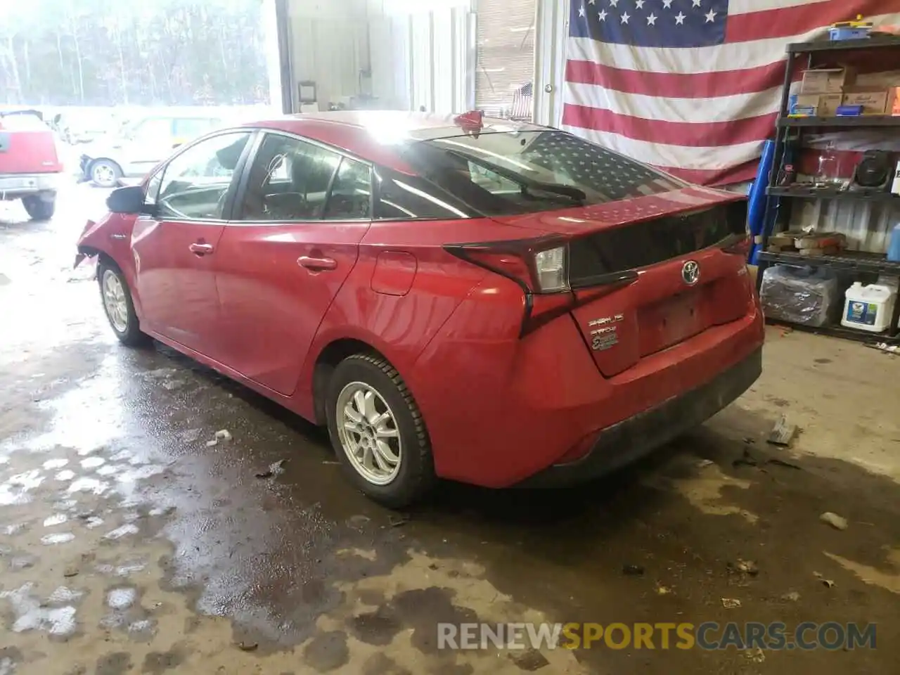 3 Photograph of a damaged car JTDL9RFUXK3012238 TOYOTA PRIUS 2019