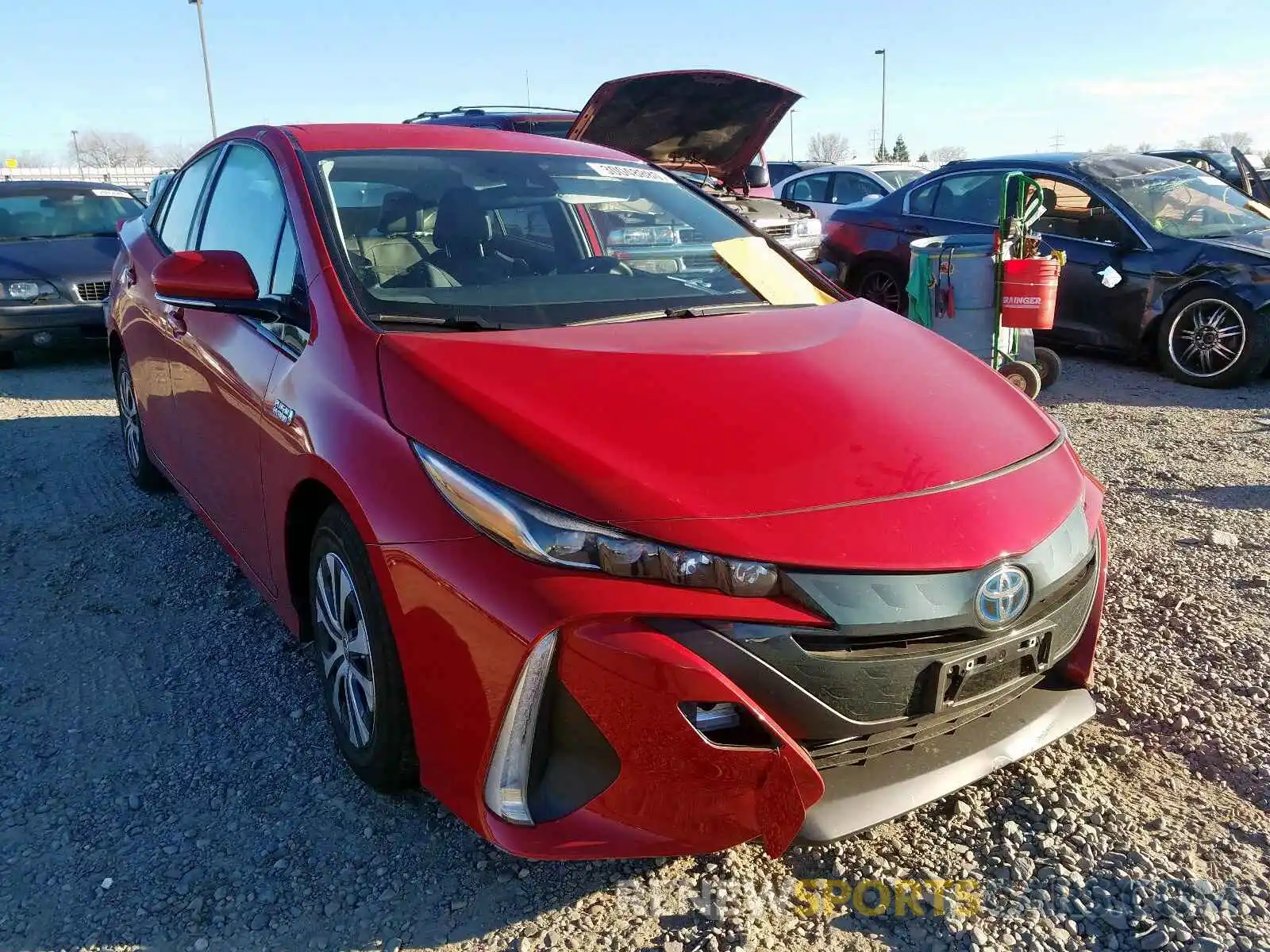 1 Photograph of a damaged car JTDKARFP0L3122536 TOYOTA PRIUS 2020