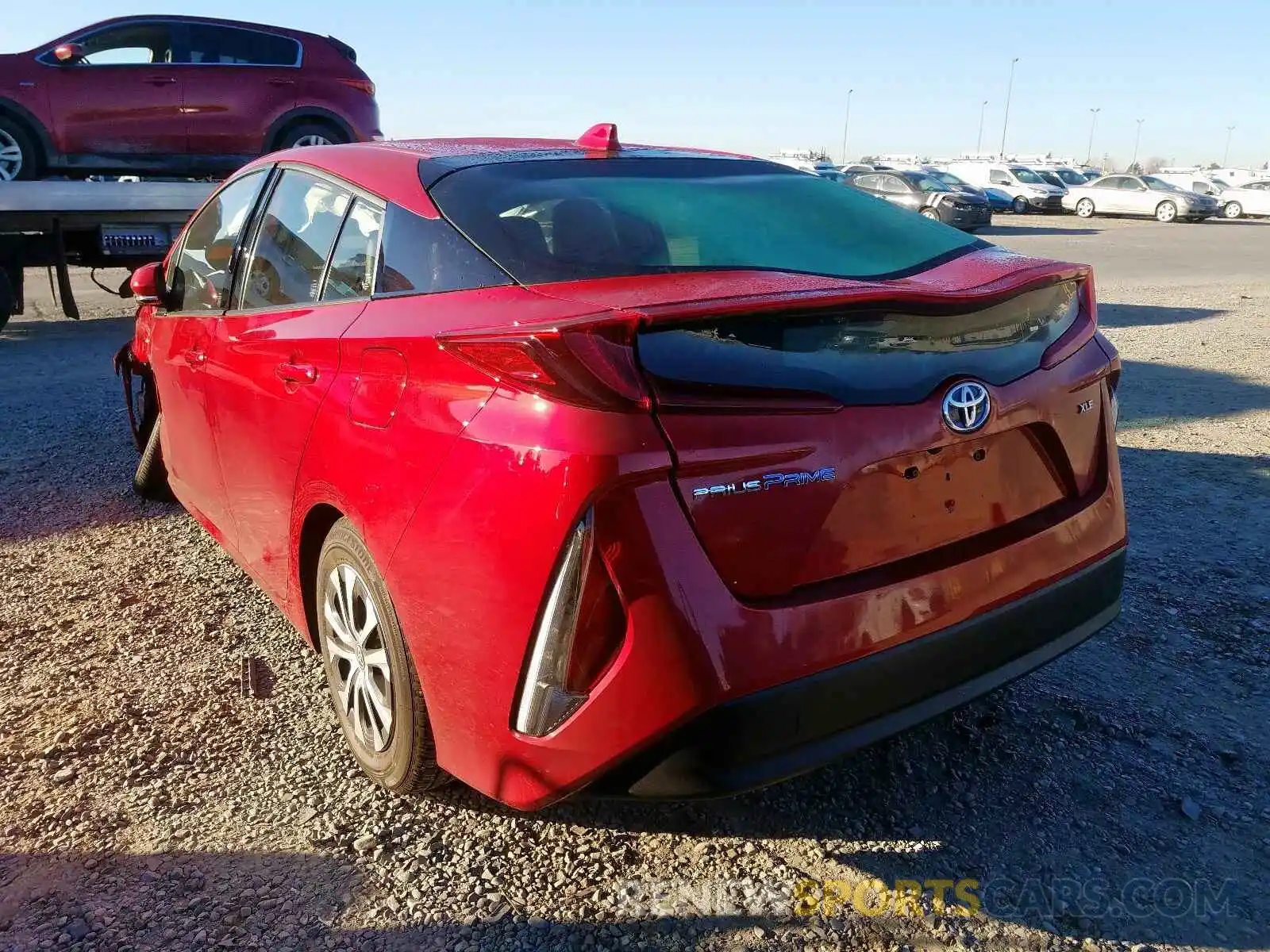 3 Photograph of a damaged car JTDKARFP0L3122536 TOYOTA PRIUS 2020