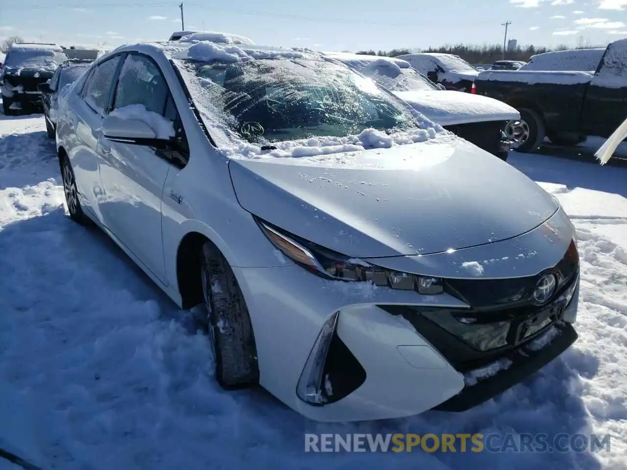 1 Photograph of a damaged car JTDKARFP0L3128188 TOYOTA PRIUS 2020