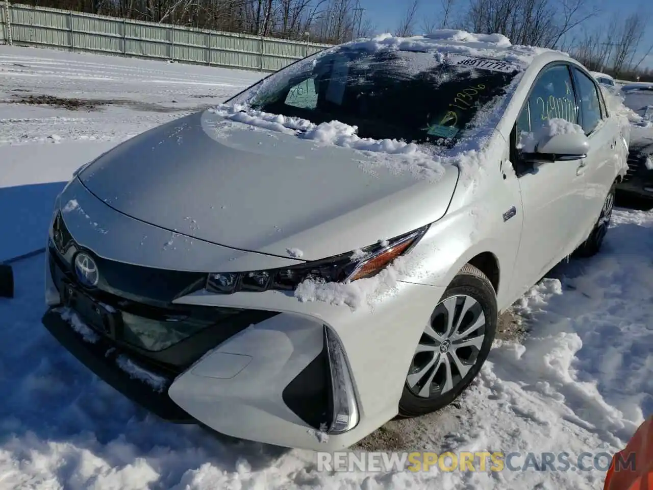 2 Photograph of a damaged car JTDKARFP0L3128188 TOYOTA PRIUS 2020