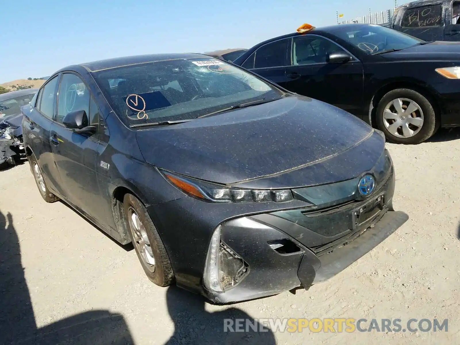 1 Photograph of a damaged car JTDKARFP0L3128501 TOYOTA PRIUS 2020