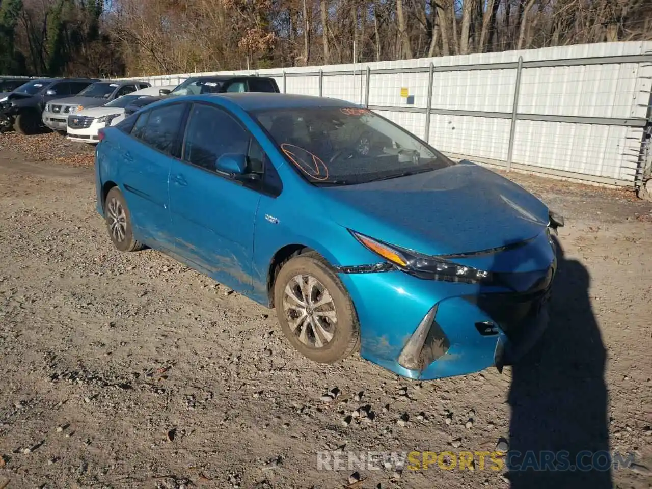 1 Photograph of a damaged car JTDKARFP0L3131429 TOYOTA PRIUS 2020