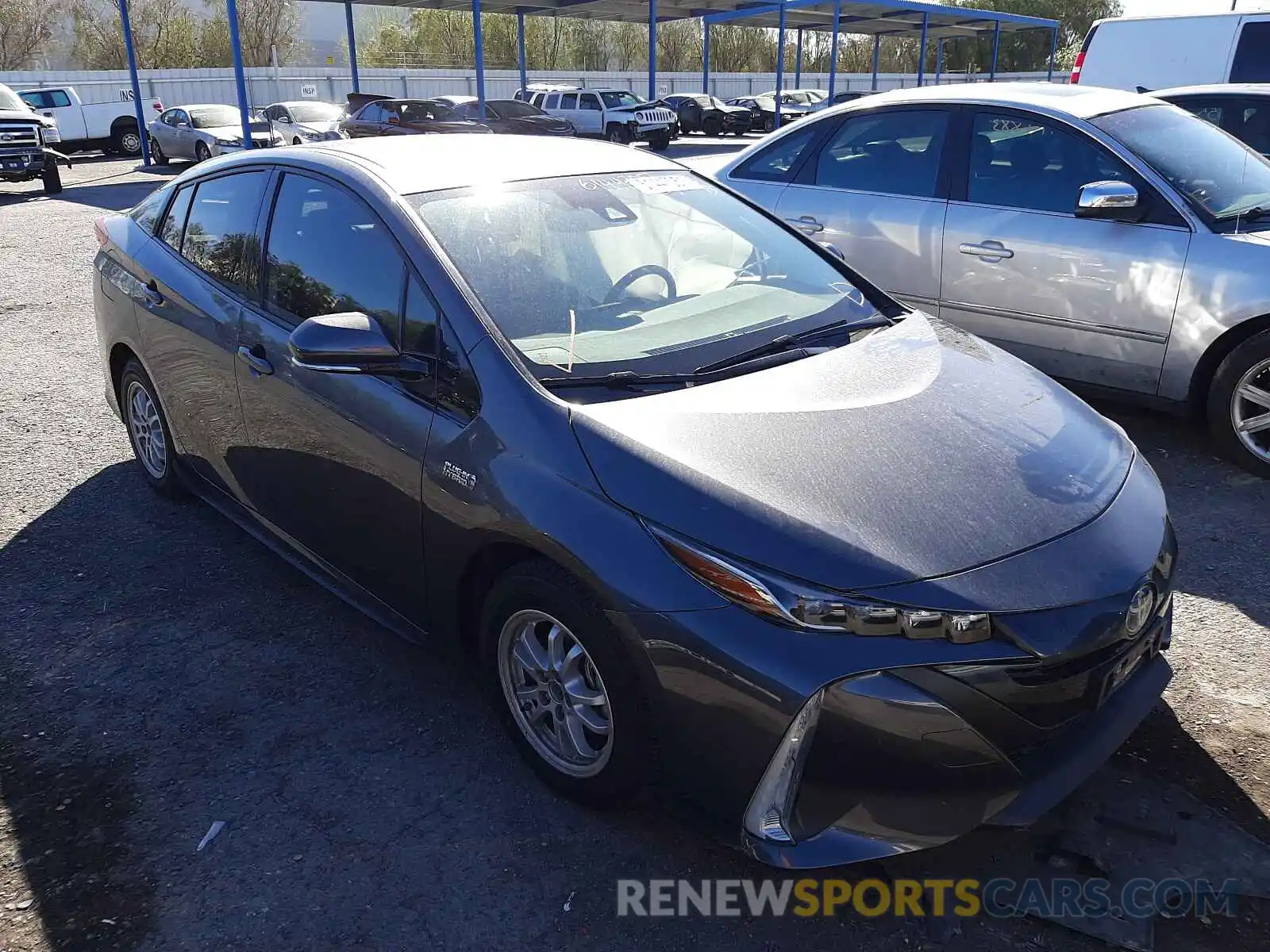 1 Photograph of a damaged car JTDKARFP0L3132063 TOYOTA PRIUS 2020