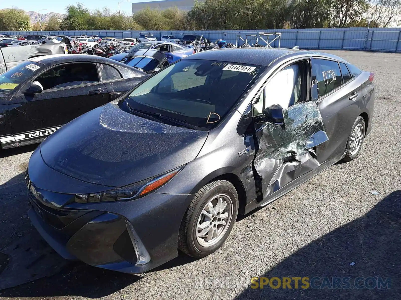 2 Photograph of a damaged car JTDKARFP0L3132063 TOYOTA PRIUS 2020