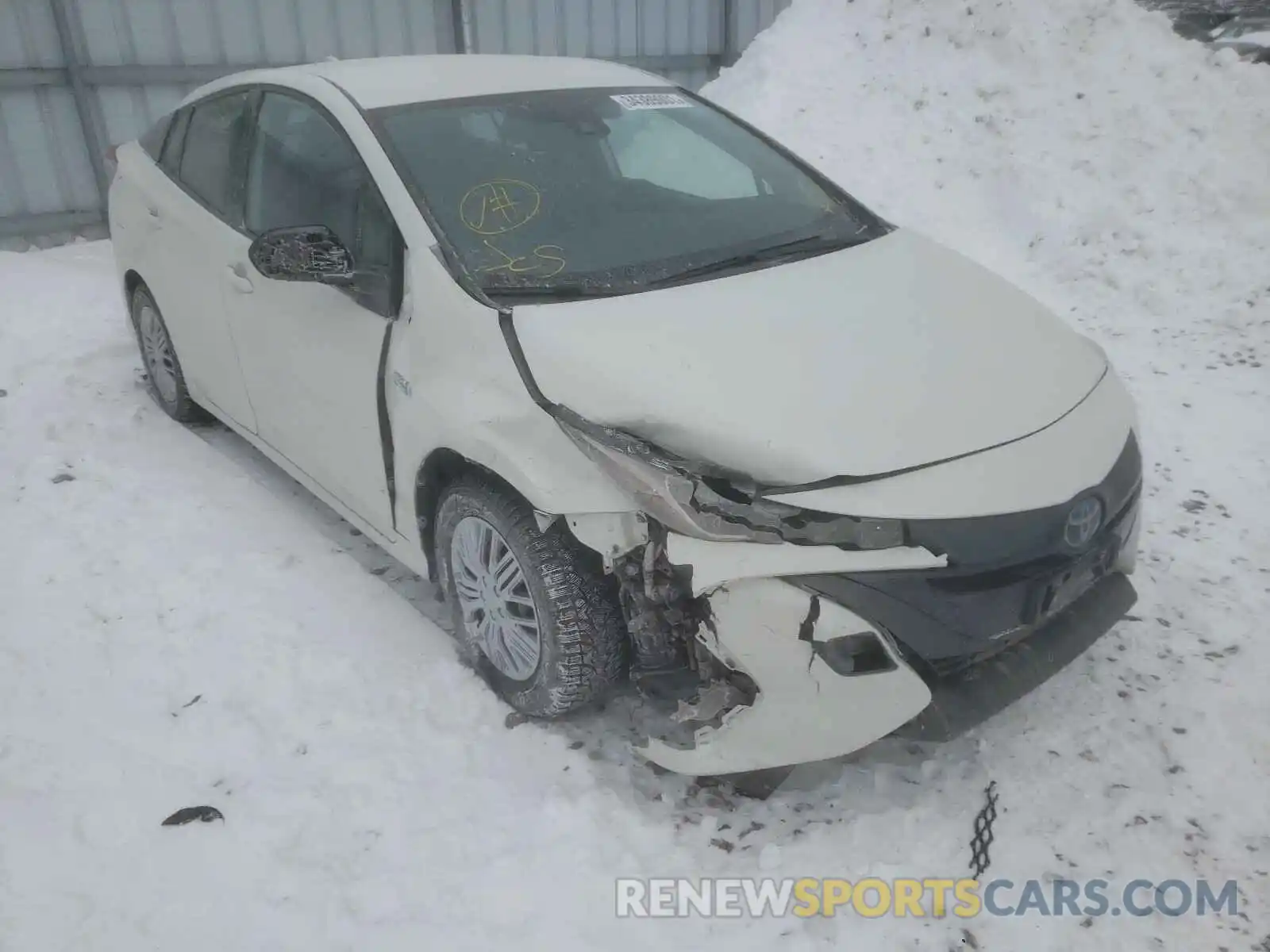 1 Photograph of a damaged car JTDKARFP0L3133262 TOYOTA PRIUS 2020