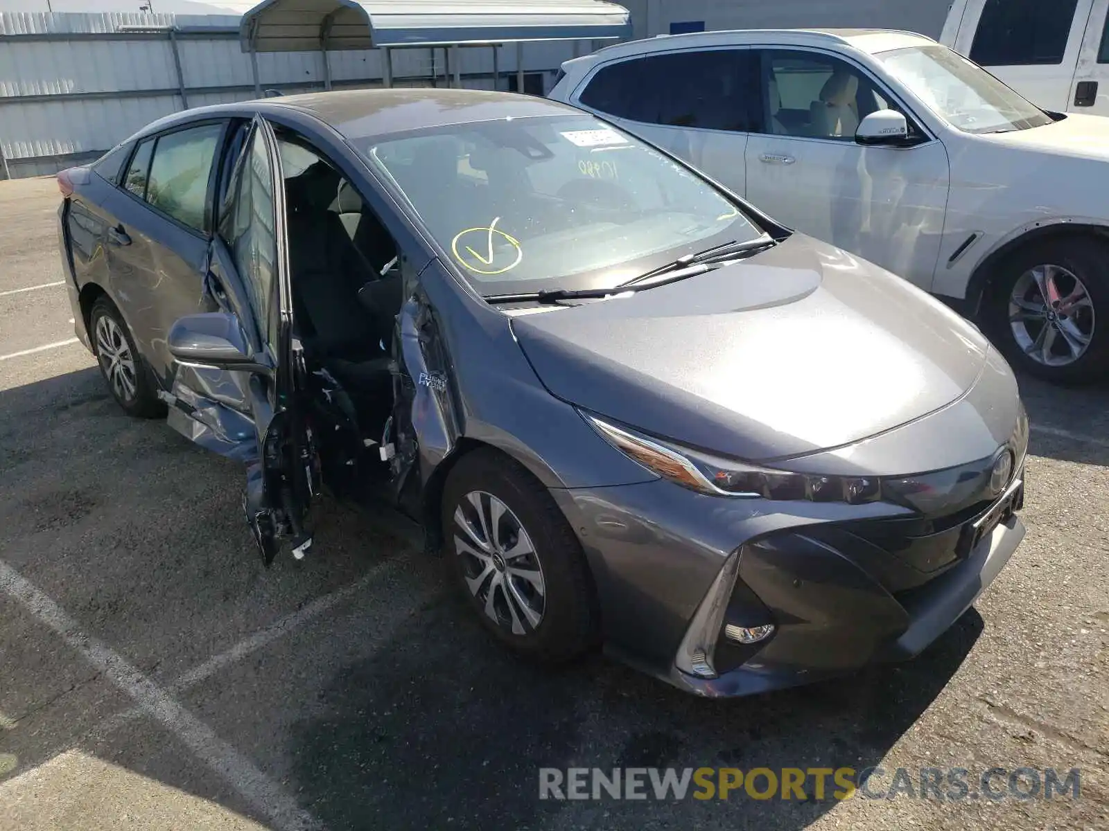 1 Photograph of a damaged car JTDKARFP0L3141149 TOYOTA PRIUS 2020