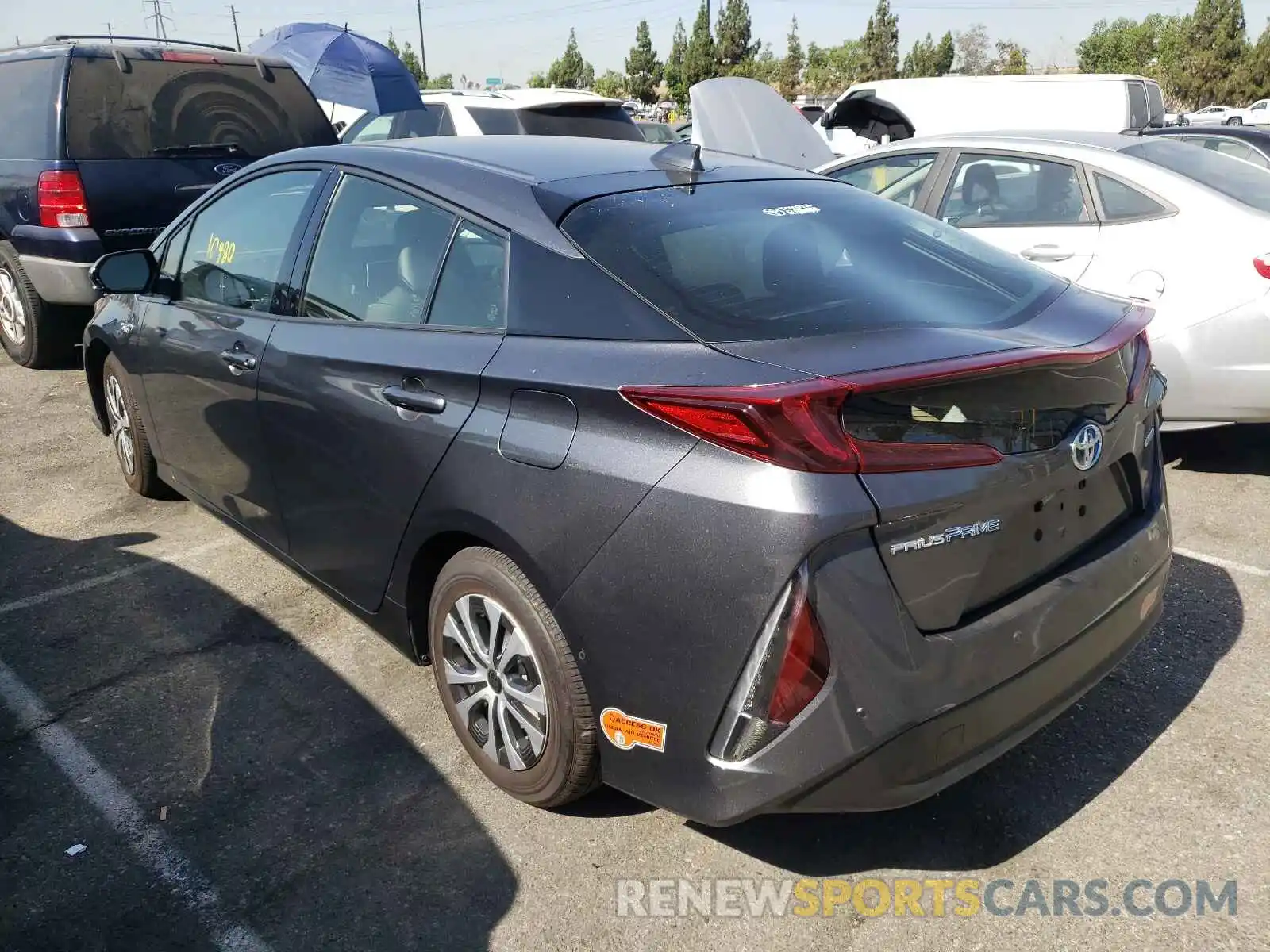 3 Photograph of a damaged car JTDKARFP0L3141149 TOYOTA PRIUS 2020