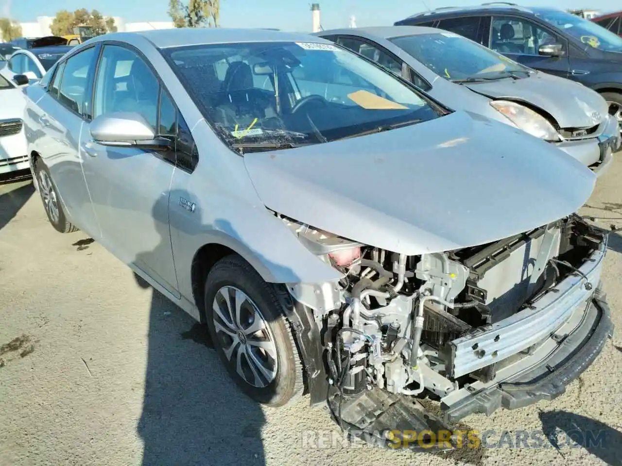 1 Photograph of a damaged car JTDKARFP0L3145069 TOYOTA PRIUS 2020