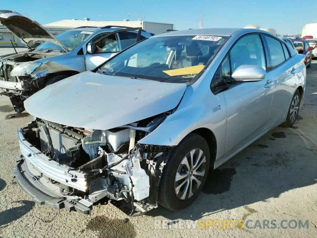 2 Photograph of a damaged car JTDKARFP0L3145069 TOYOTA PRIUS 2020