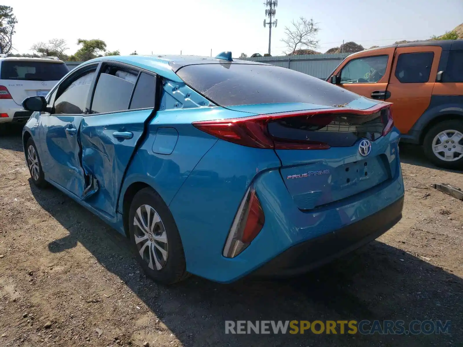 3 Photograph of a damaged car JTDKARFP0L3146299 TOYOTA PRIUS 2020