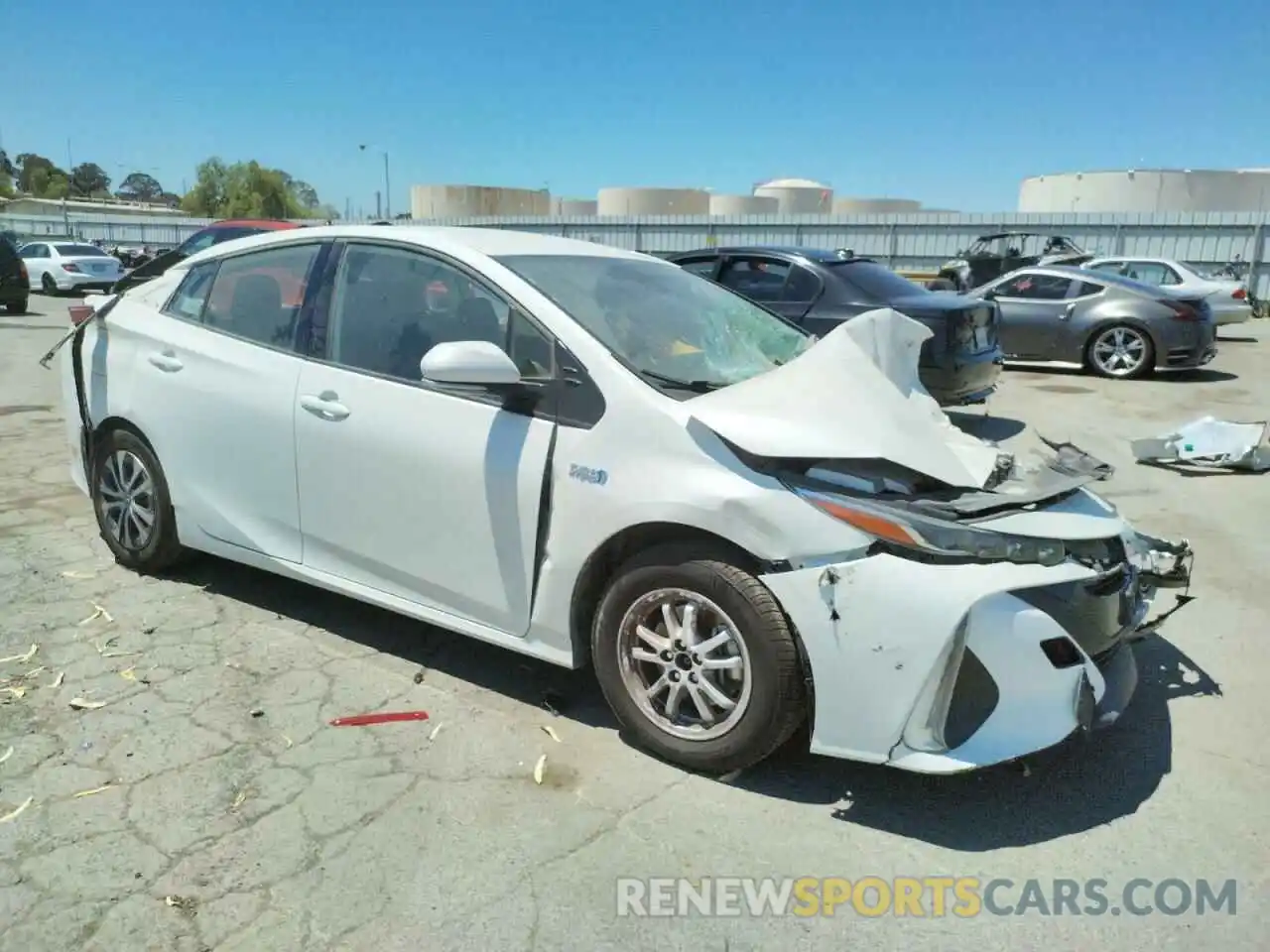 1 Photograph of a damaged car JTDKARFP0L3149588 TOYOTA PRIUS 2020