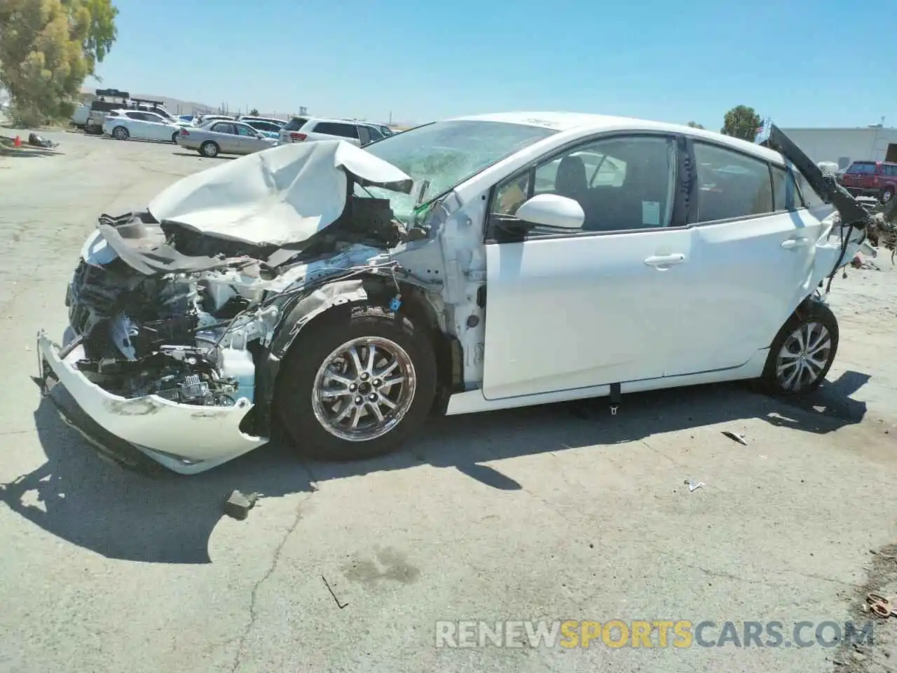 2 Photograph of a damaged car JTDKARFP0L3149588 TOYOTA PRIUS 2020