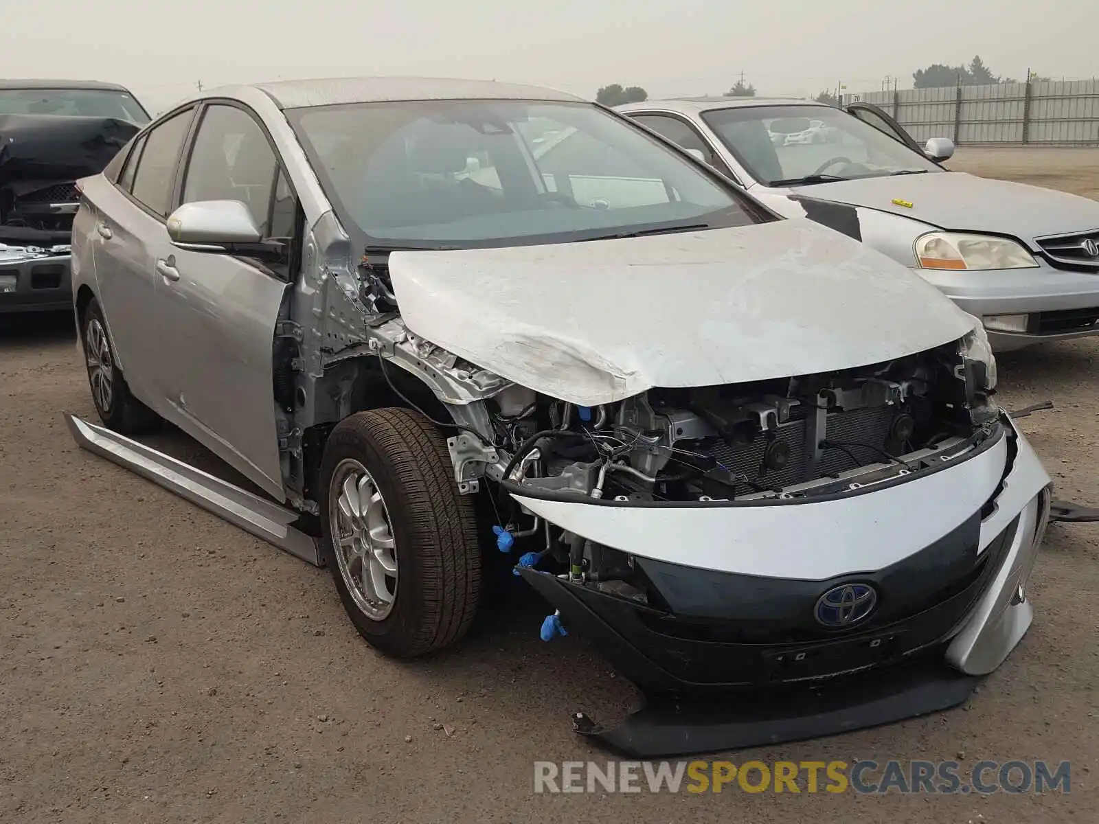 1 Photograph of a damaged car JTDKARFP0L3152264 TOYOTA PRIUS 2020