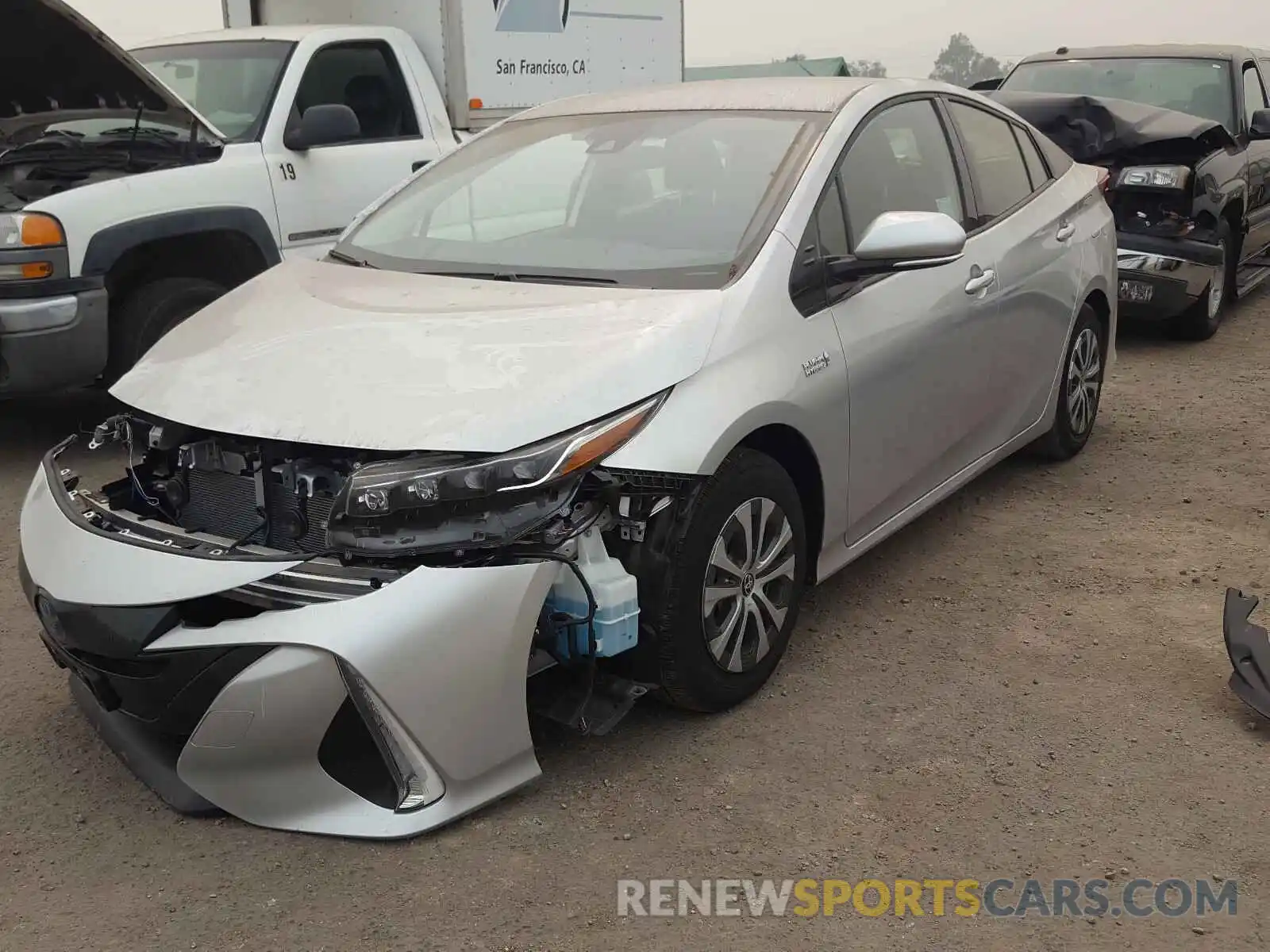 2 Photograph of a damaged car JTDKARFP0L3152264 TOYOTA PRIUS 2020