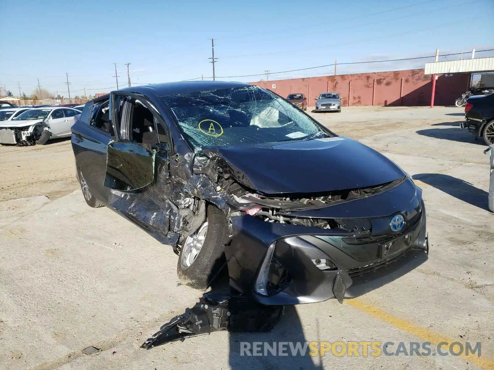 1 Photograph of a damaged car JTDKARFP0L3158338 TOYOTA PRIUS 2020