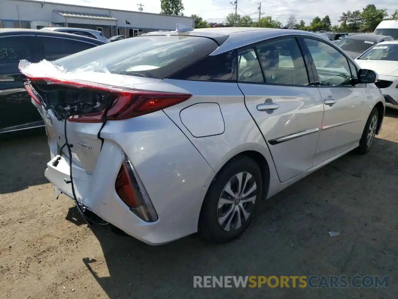 4 Фотография поврежденного автомобиля JTDKARFP0L3159649 TOYOTA PRIUS 2020