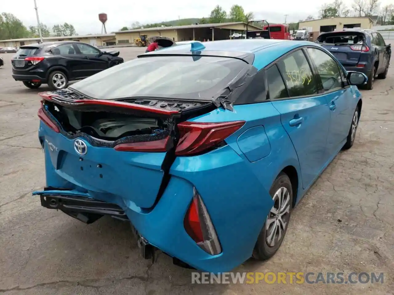 4 Фотография поврежденного автомобиля JTDKARFP0L3159781 TOYOTA PRIUS 2020