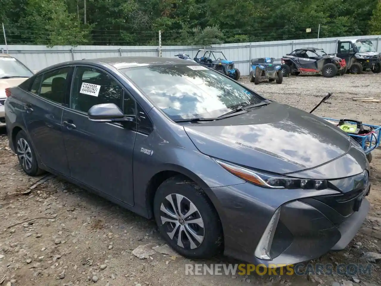 1 Photograph of a damaged car JTDKARFP0L3160915 TOYOTA PRIUS 2020