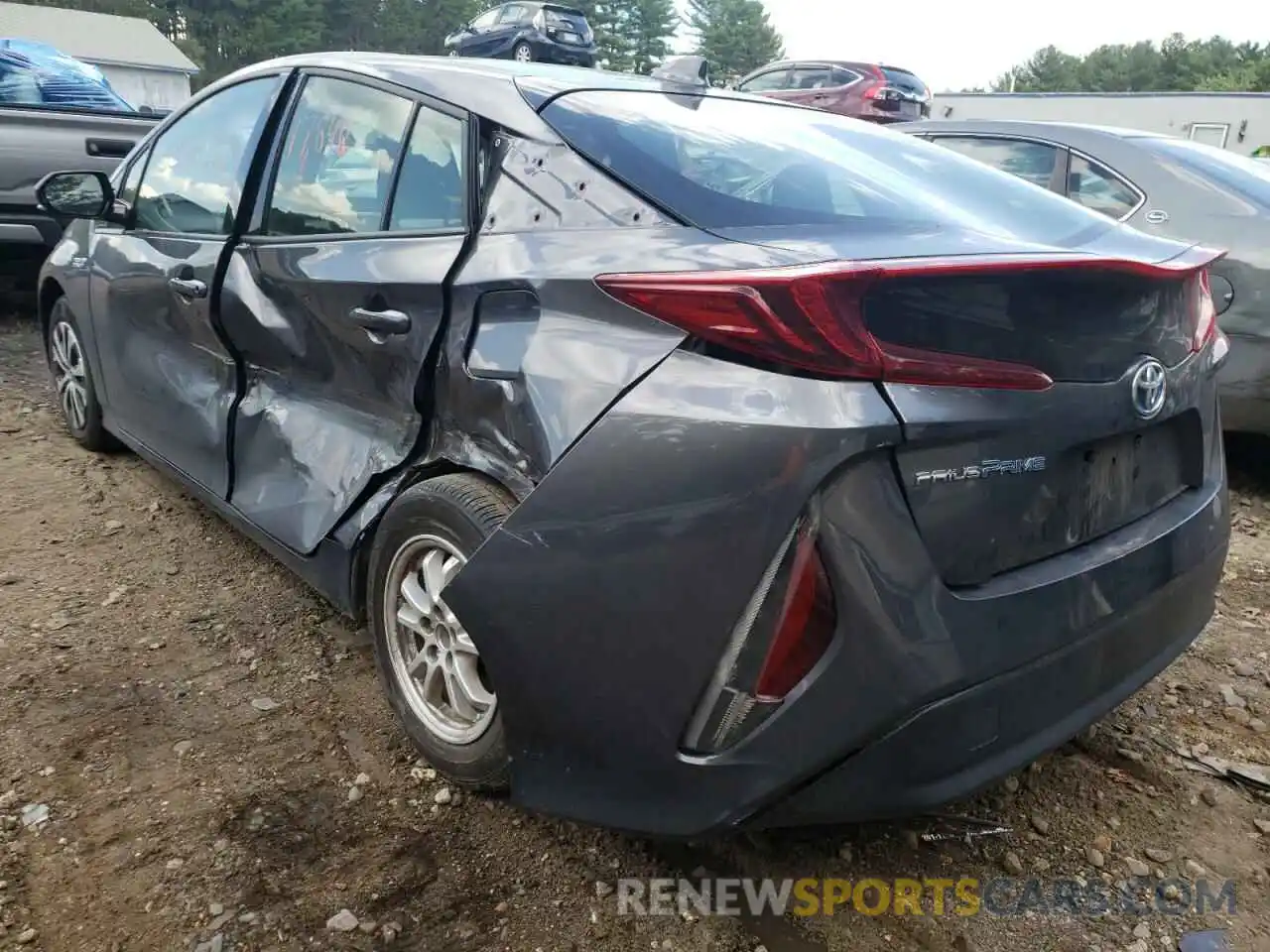 3 Photograph of a damaged car JTDKARFP0L3160915 TOYOTA PRIUS 2020