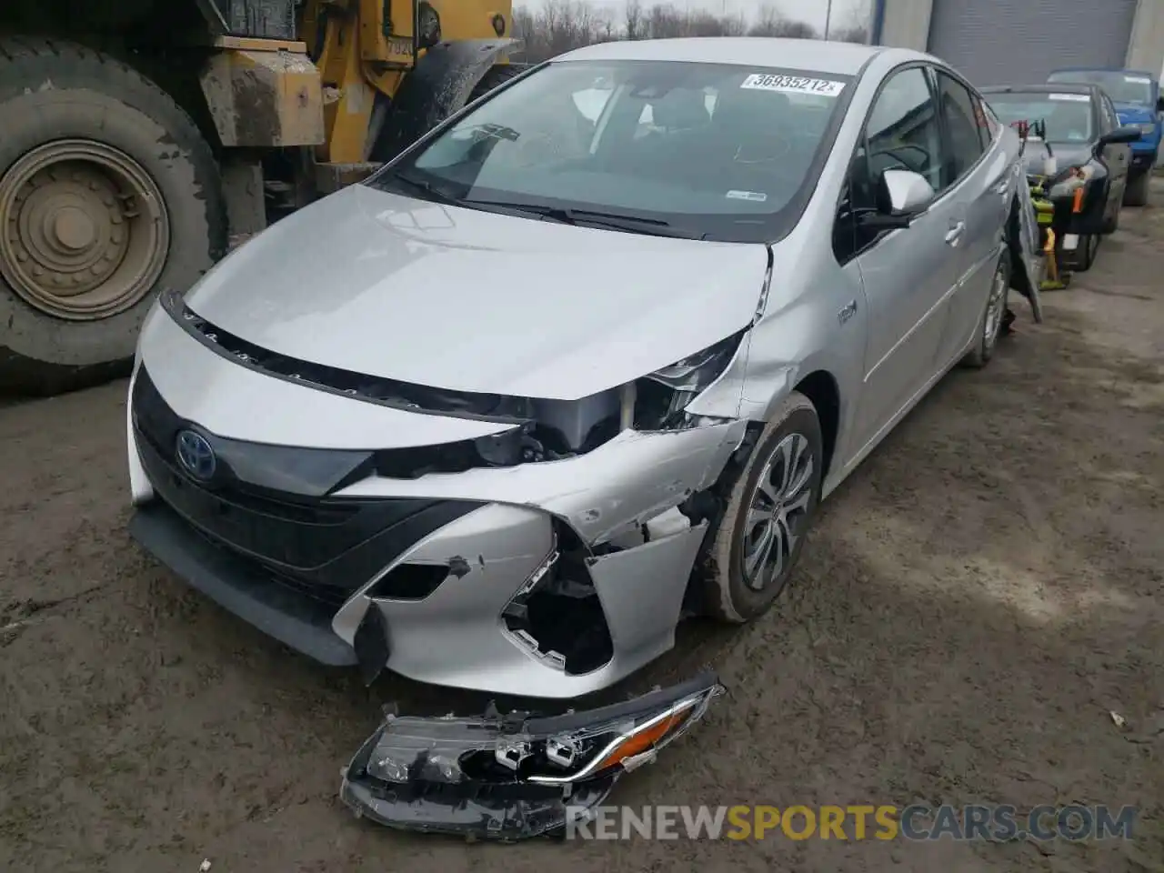 2 Photograph of a damaged car JTDKARFP0L3162566 TOYOTA PRIUS 2020