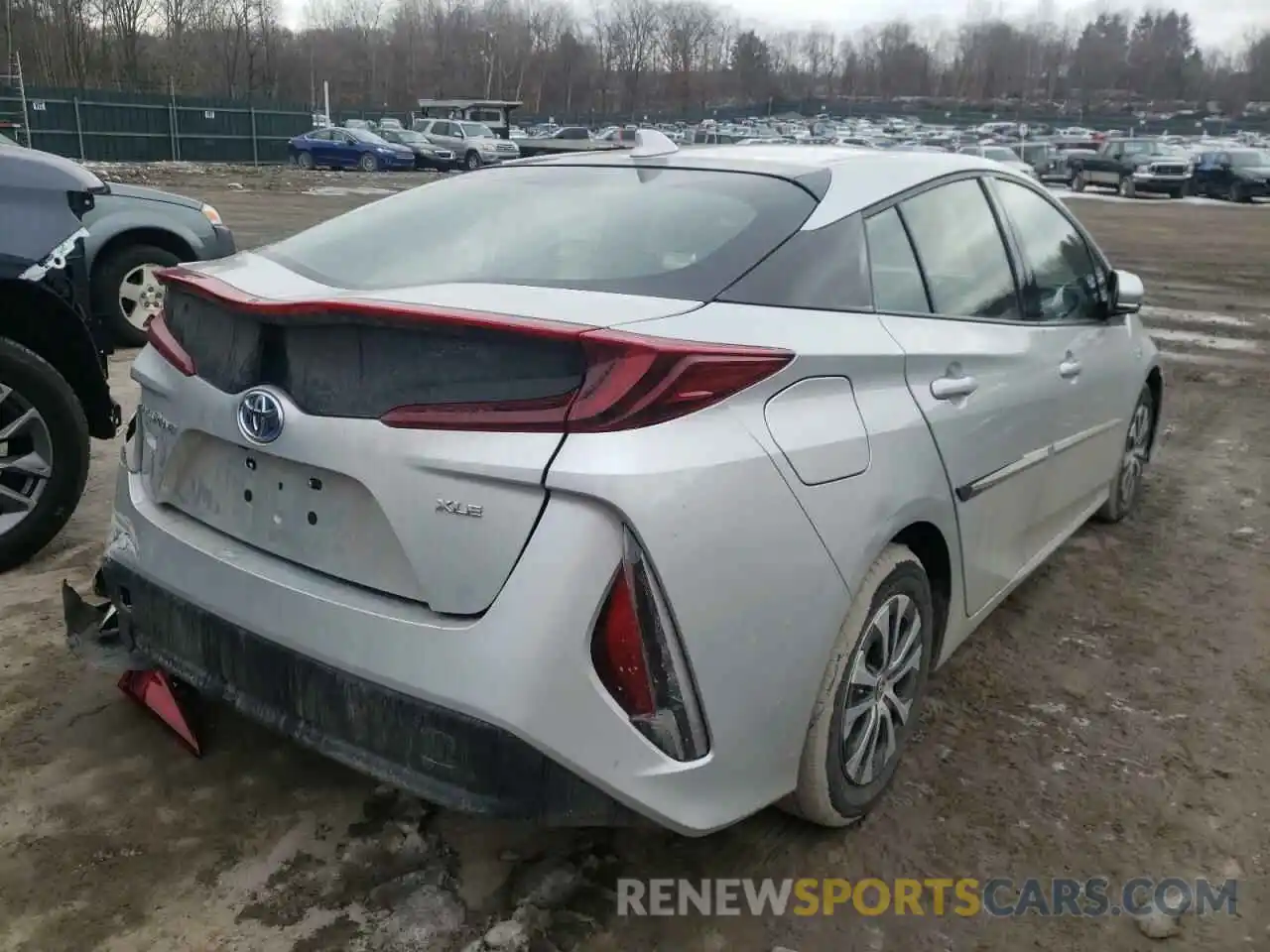 4 Photograph of a damaged car JTDKARFP0L3162566 TOYOTA PRIUS 2020