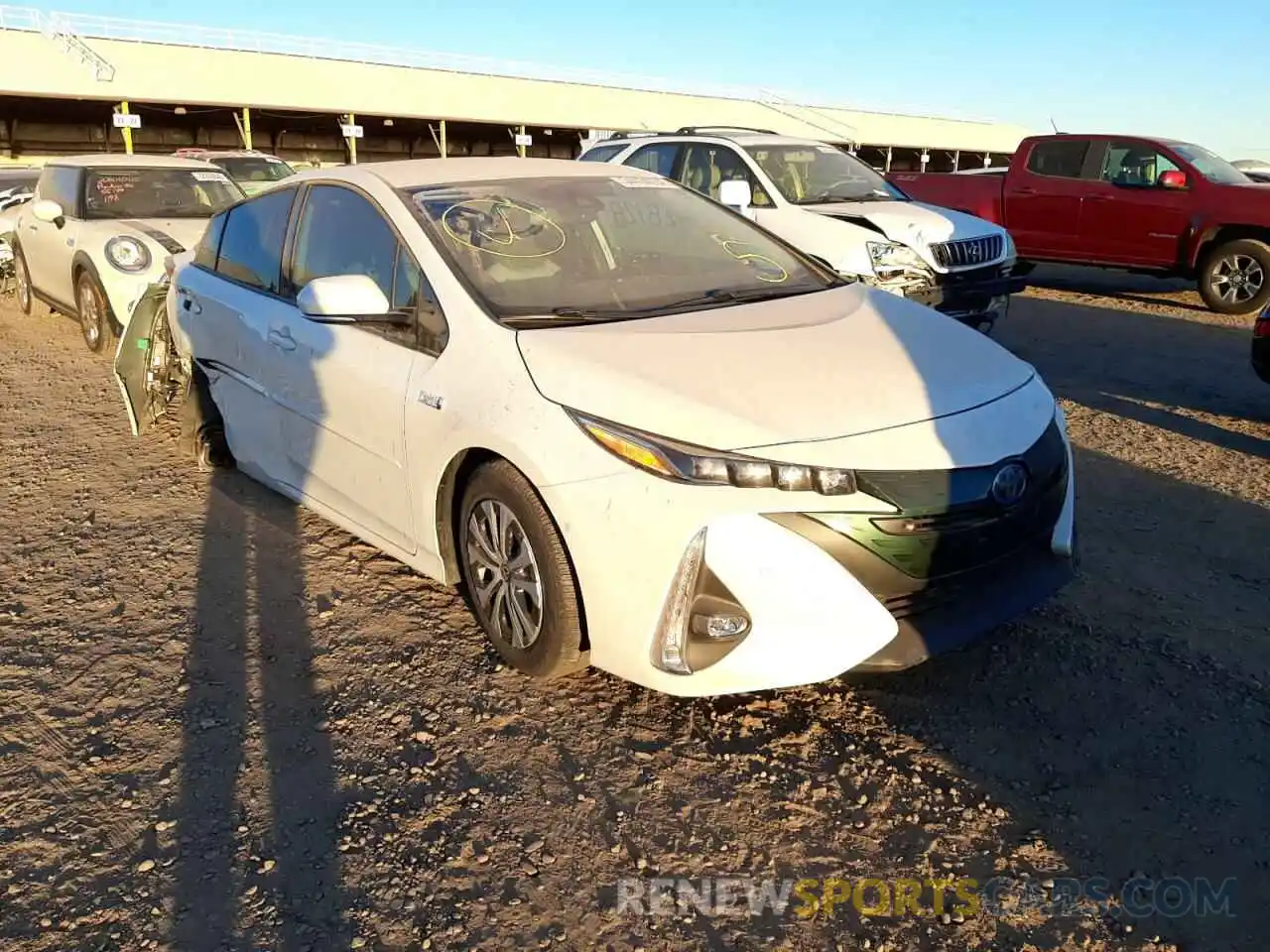 1 Photograph of a damaged car JTDKARFP1L3124134 TOYOTA PRIUS 2020