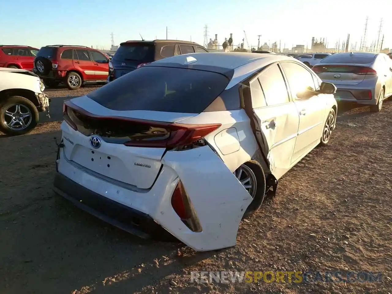 4 Photograph of a damaged car JTDKARFP1L3124134 TOYOTA PRIUS 2020