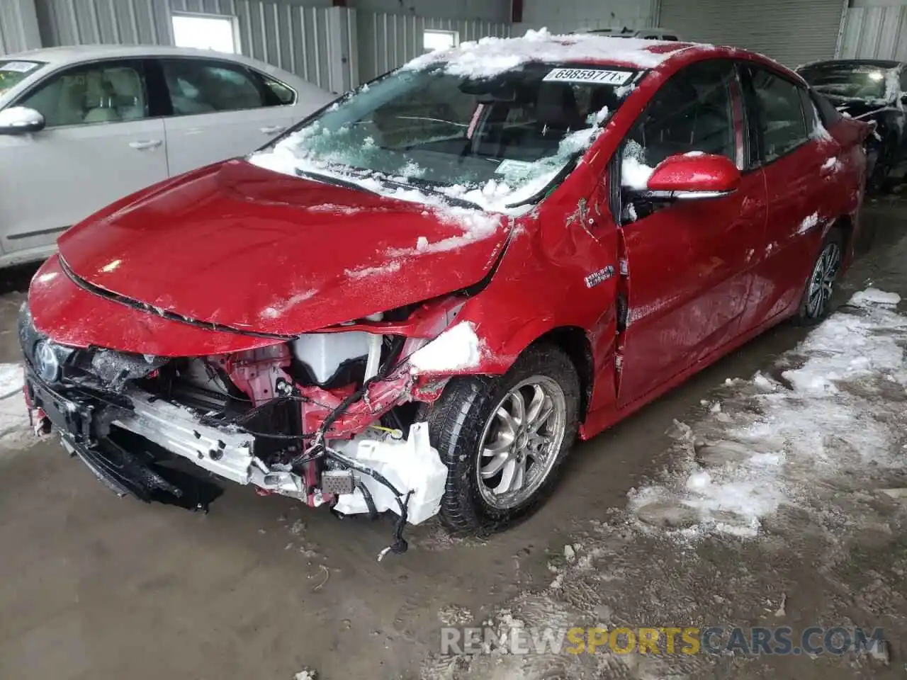 2 Photograph of a damaged car JTDKARFP1L3124926 TOYOTA PRIUS 2020