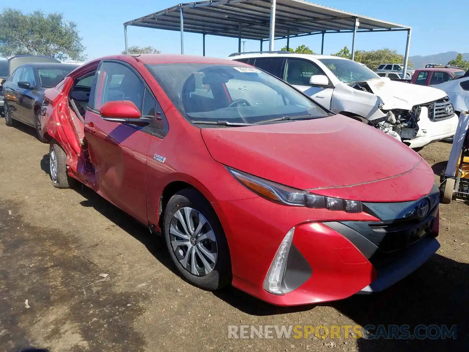 1 Photograph of a damaged car JTDKARFP1L3129916 TOYOTA PRIUS 2020