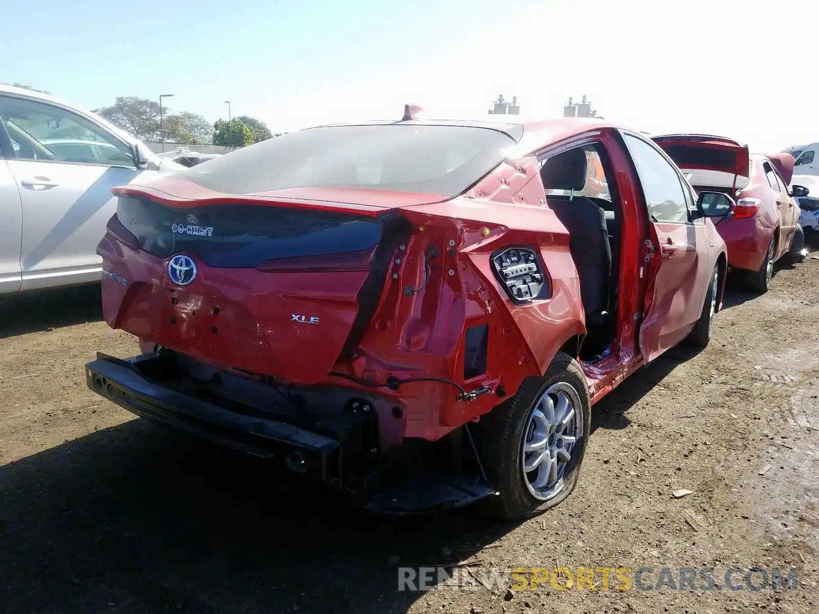 4 Photograph of a damaged car JTDKARFP1L3129916 TOYOTA PRIUS 2020