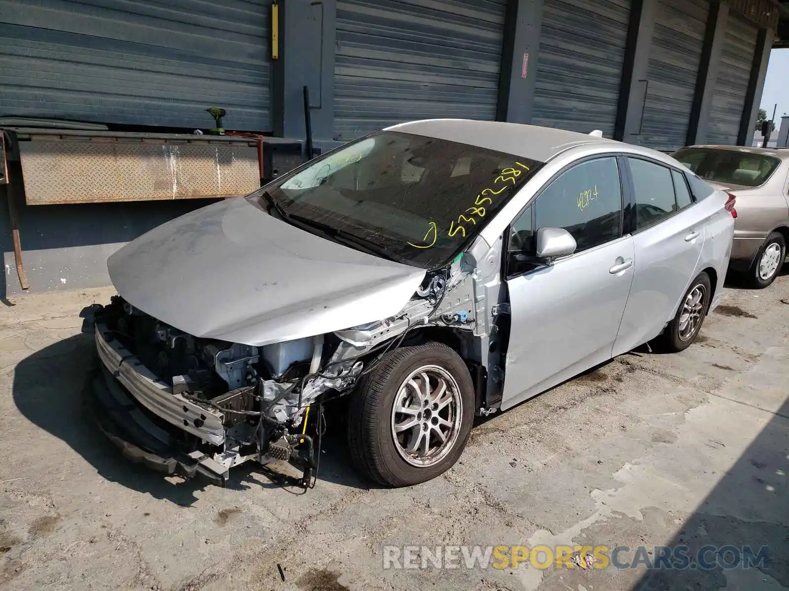 2 Photograph of a damaged car JTDKARFP1L3131052 TOYOTA PRIUS 2020