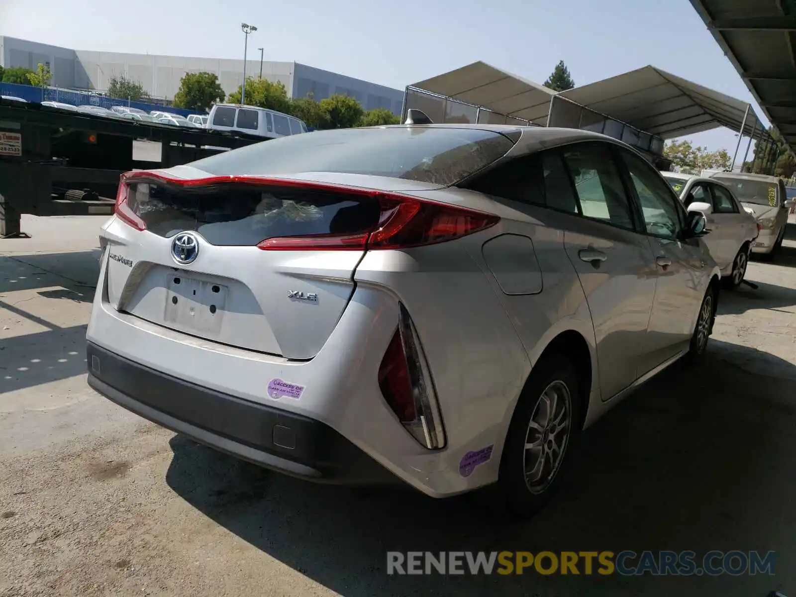 4 Photograph of a damaged car JTDKARFP1L3131052 TOYOTA PRIUS 2020