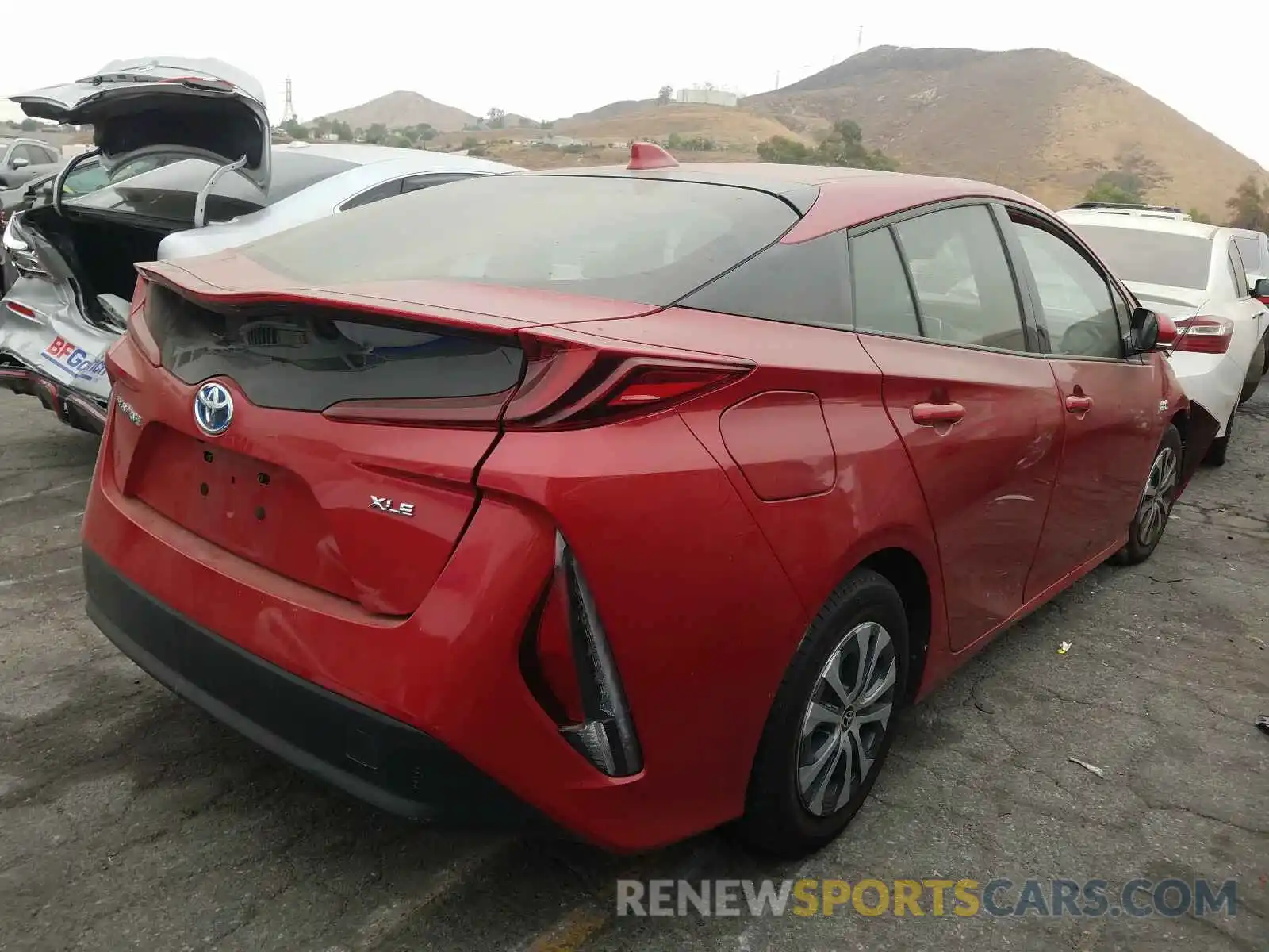 4 Photograph of a damaged car JTDKARFP1L3132668 TOYOTA PRIUS 2020