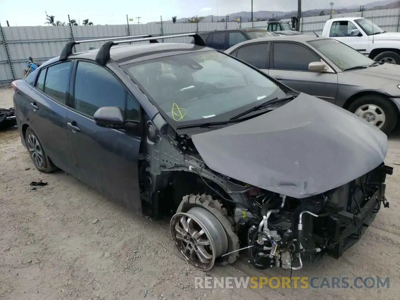 1 Photograph of a damaged car JTDKARFP1L3136655 TOYOTA PRIUS 2020