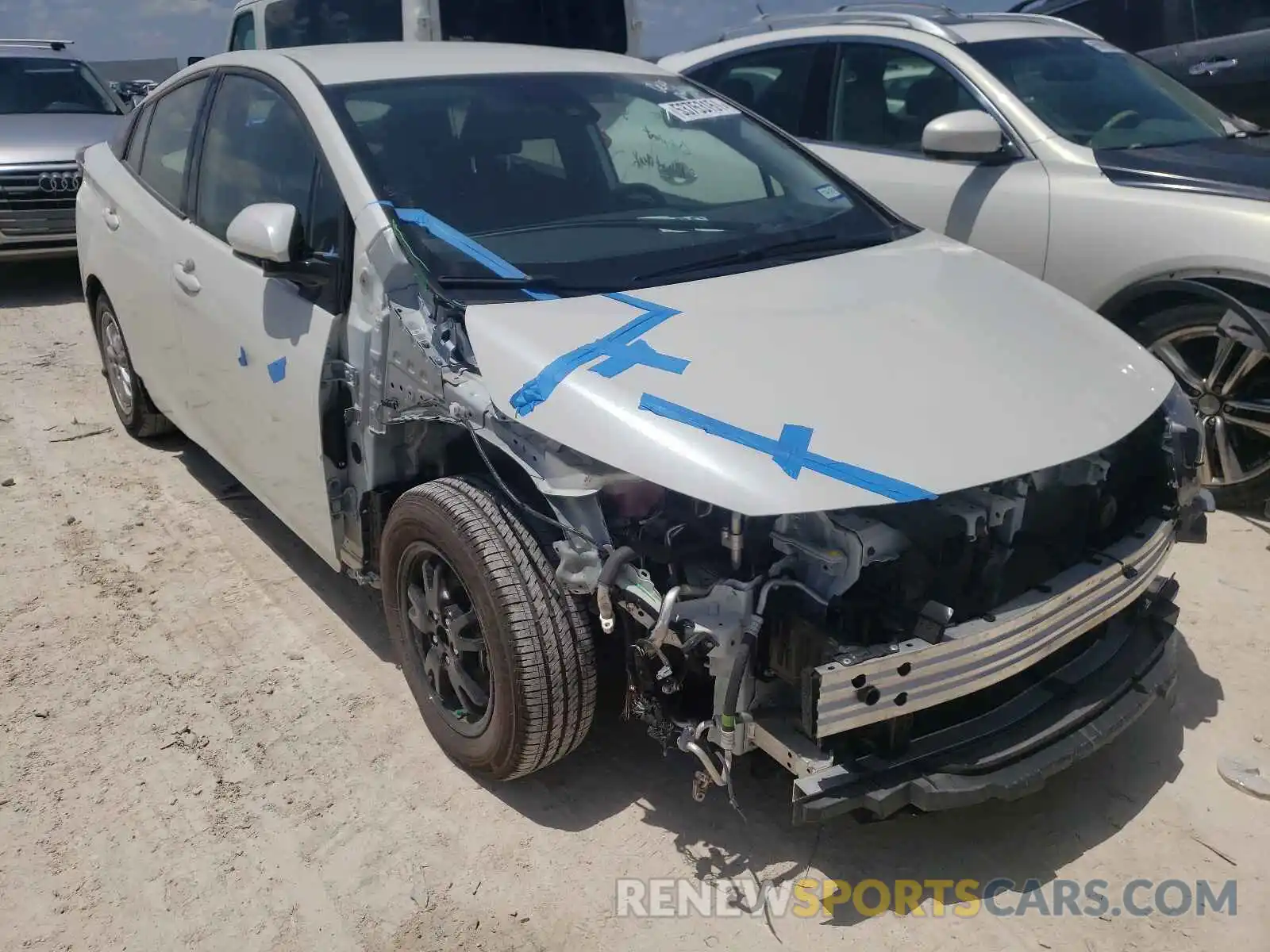 1 Photograph of a damaged car JTDKARFP1L3140012 TOYOTA PRIUS 2020