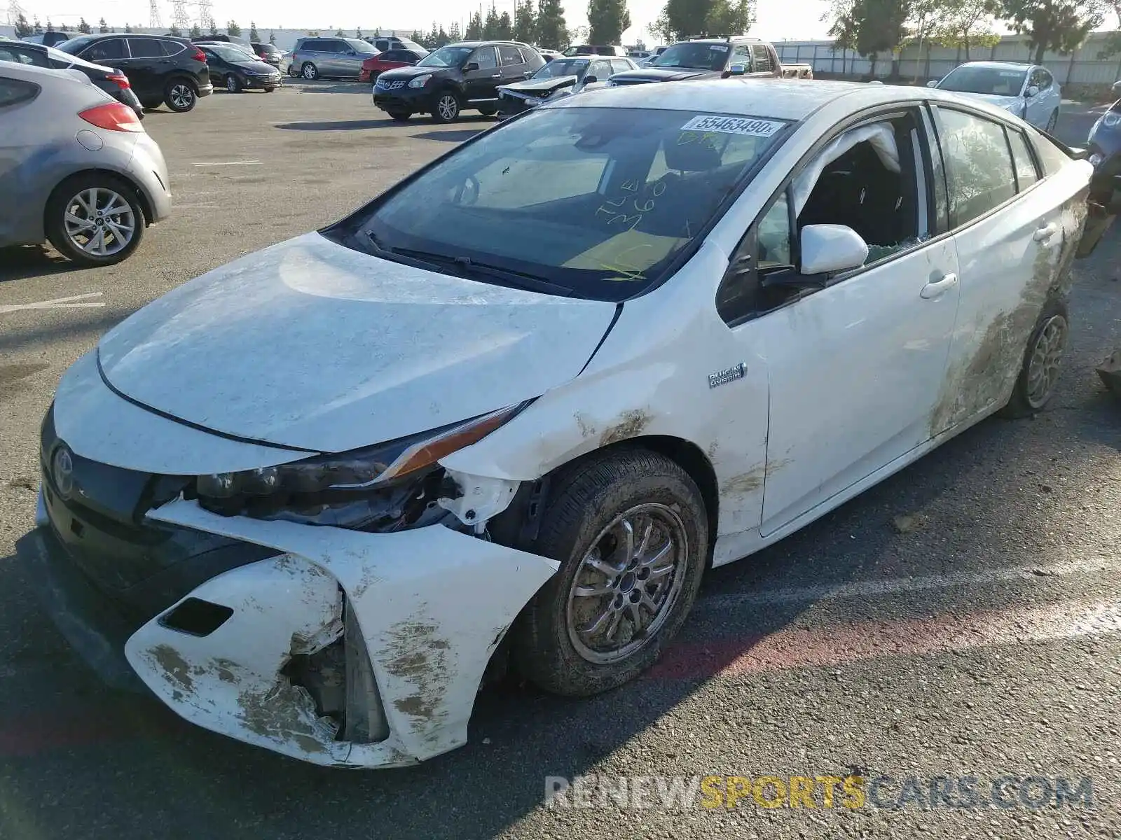 2 Photograph of a damaged car JTDKARFP1L3143234 TOYOTA PRIUS 2020