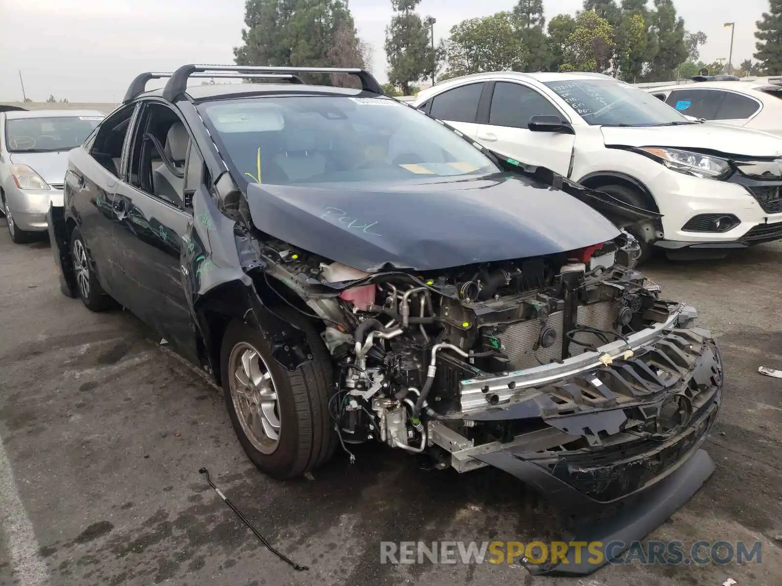 1 Photograph of a damaged car JTDKARFP1L3144769 TOYOTA PRIUS 2020