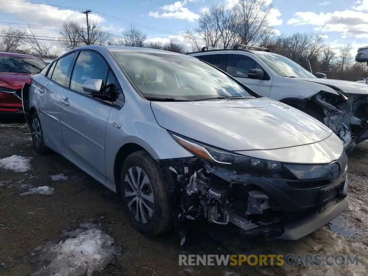 1 Photograph of a damaged car JTDKARFP1L3155996 TOYOTA PRIUS 2020