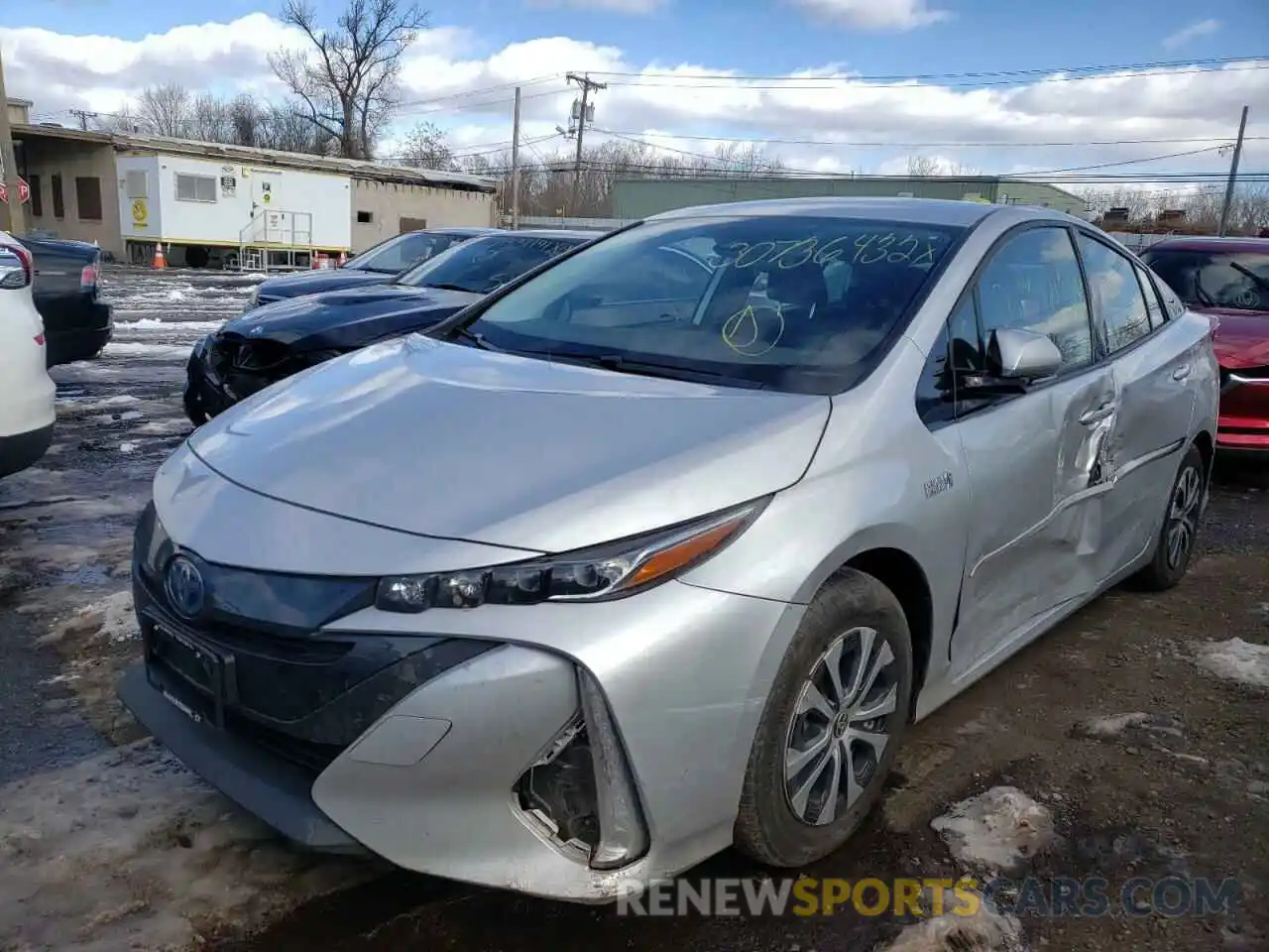 2 Photograph of a damaged car JTDKARFP1L3155996 TOYOTA PRIUS 2020