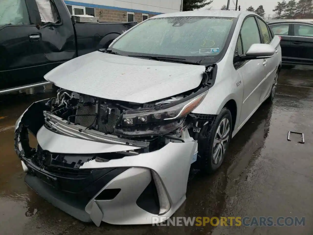 2 Photograph of a damaged car JTDKARFP1L3157537 TOYOTA PRIUS 2020