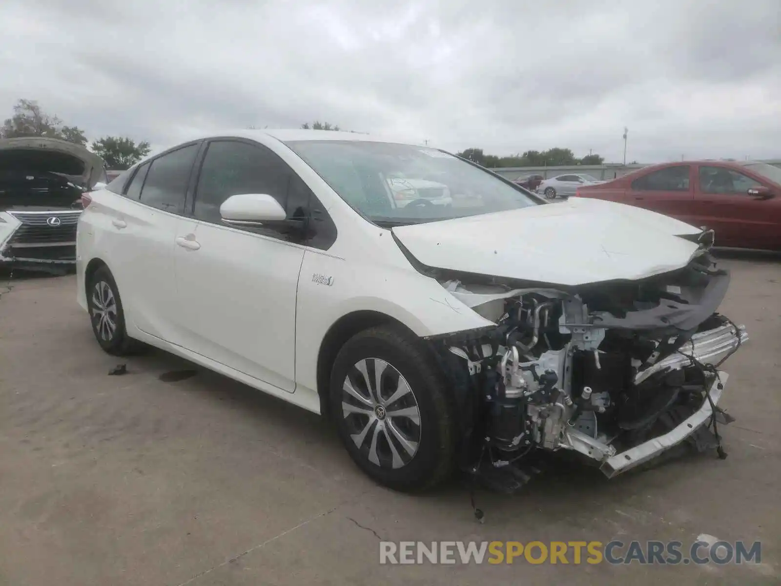 1 Photograph of a damaged car JTDKARFP1L3159109 TOYOTA PRIUS 2020