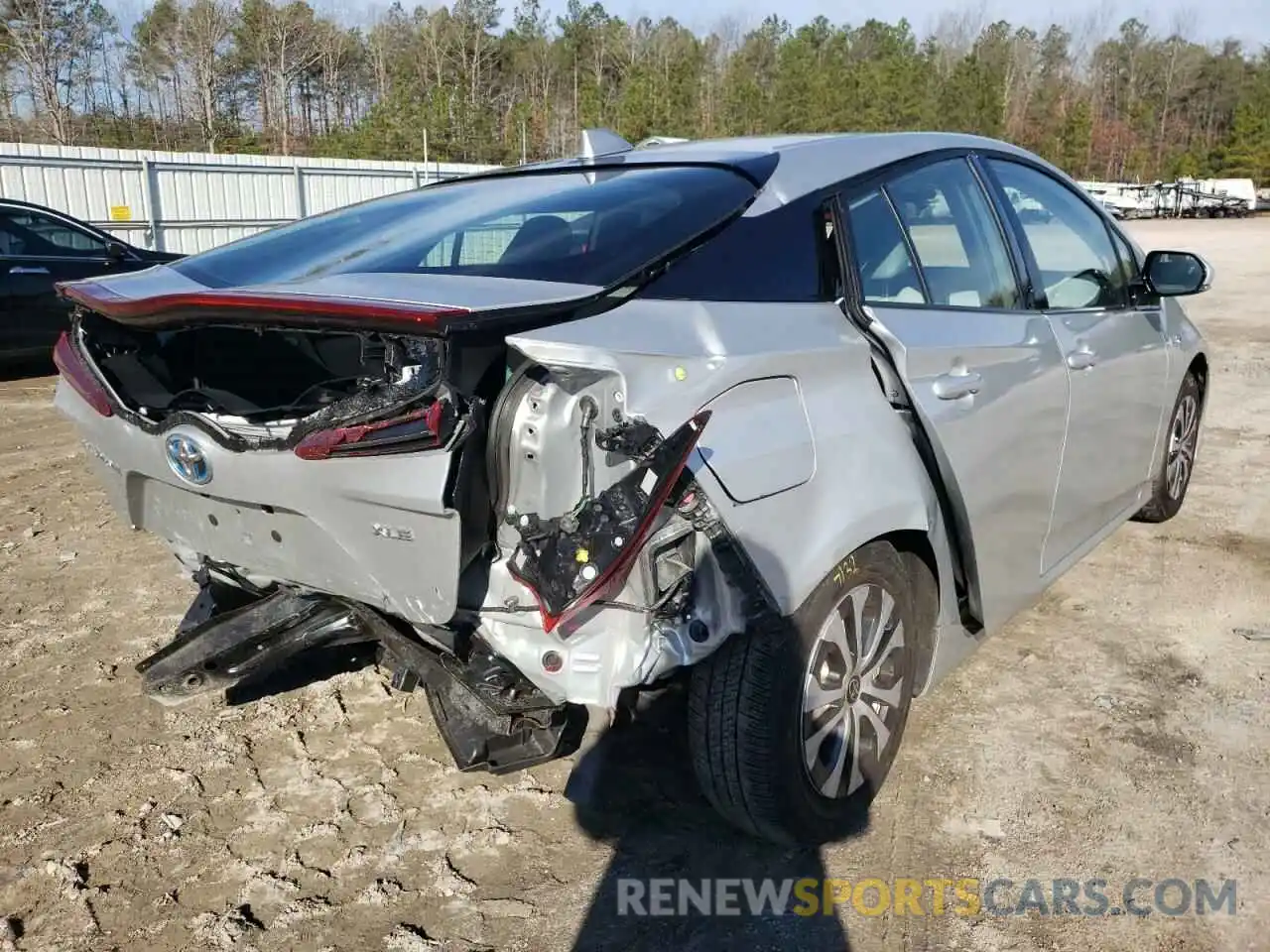 4 Photograph of a damaged car JTDKARFP1L3161099 TOYOTA PRIUS 2020