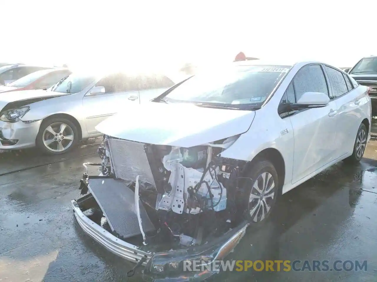 2 Photograph of a damaged car JTDKARFP1L3161720 TOYOTA PRIUS 2020