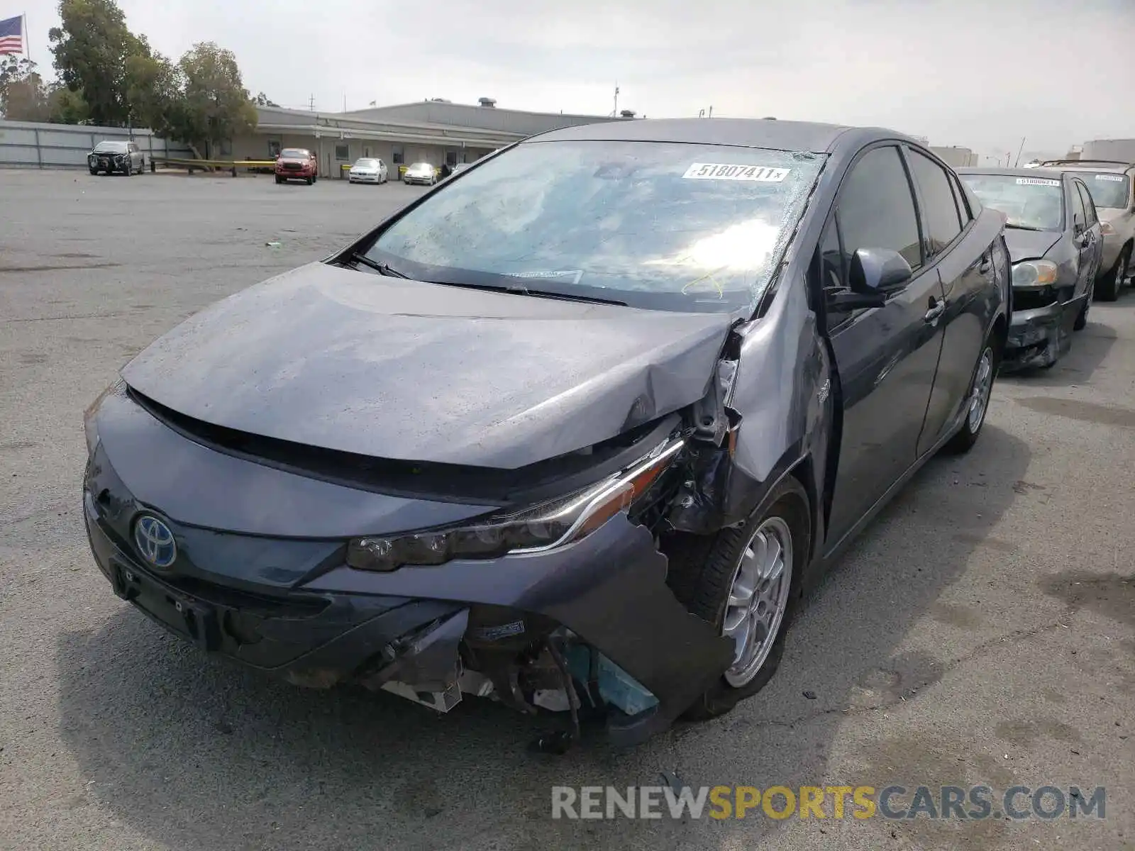 2 Photograph of a damaged car JTDKARFP1L3163242 TOYOTA PRIUS 2020