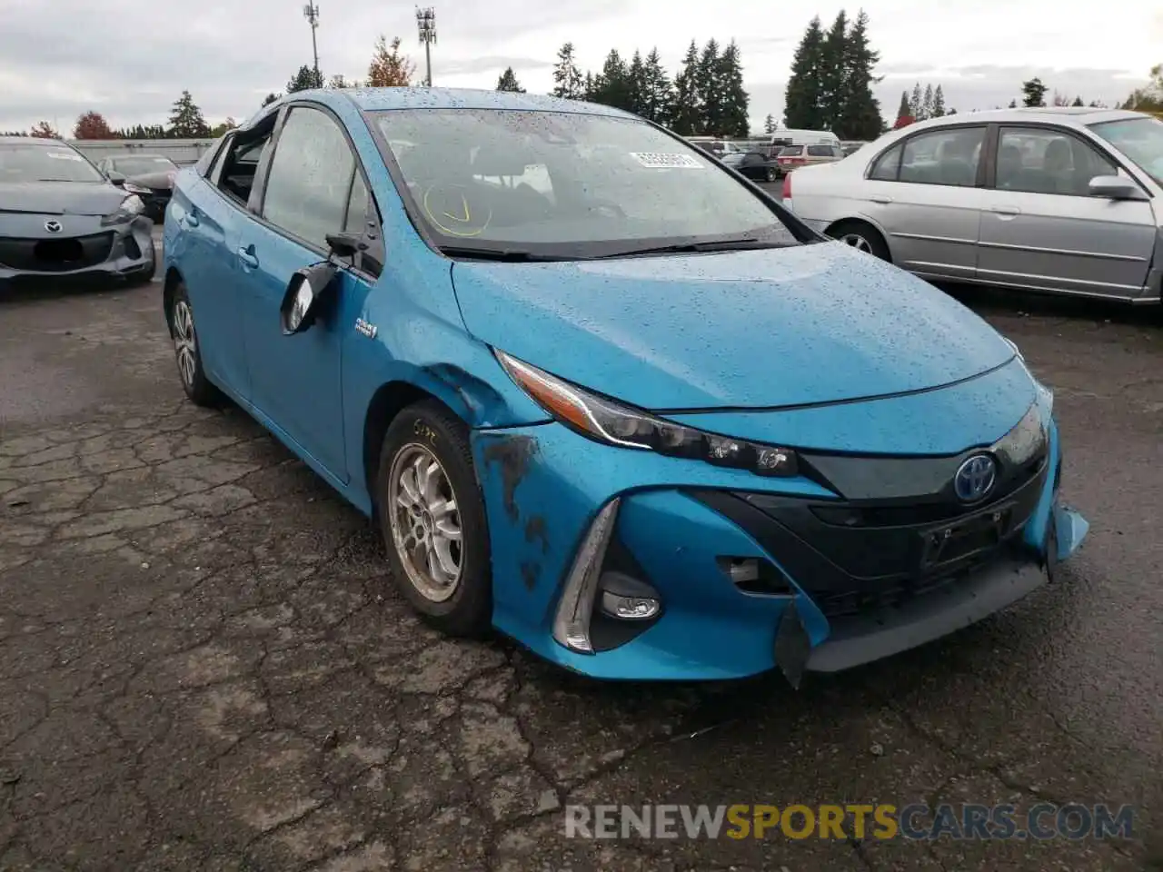 1 Photograph of a damaged car JTDKARFP2L3122795 TOYOTA PRIUS 2020